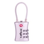 VIAGGI 3 Dial Travel Sentry Approved Security Luggage Resettable Combination Cable Padlock - Silver